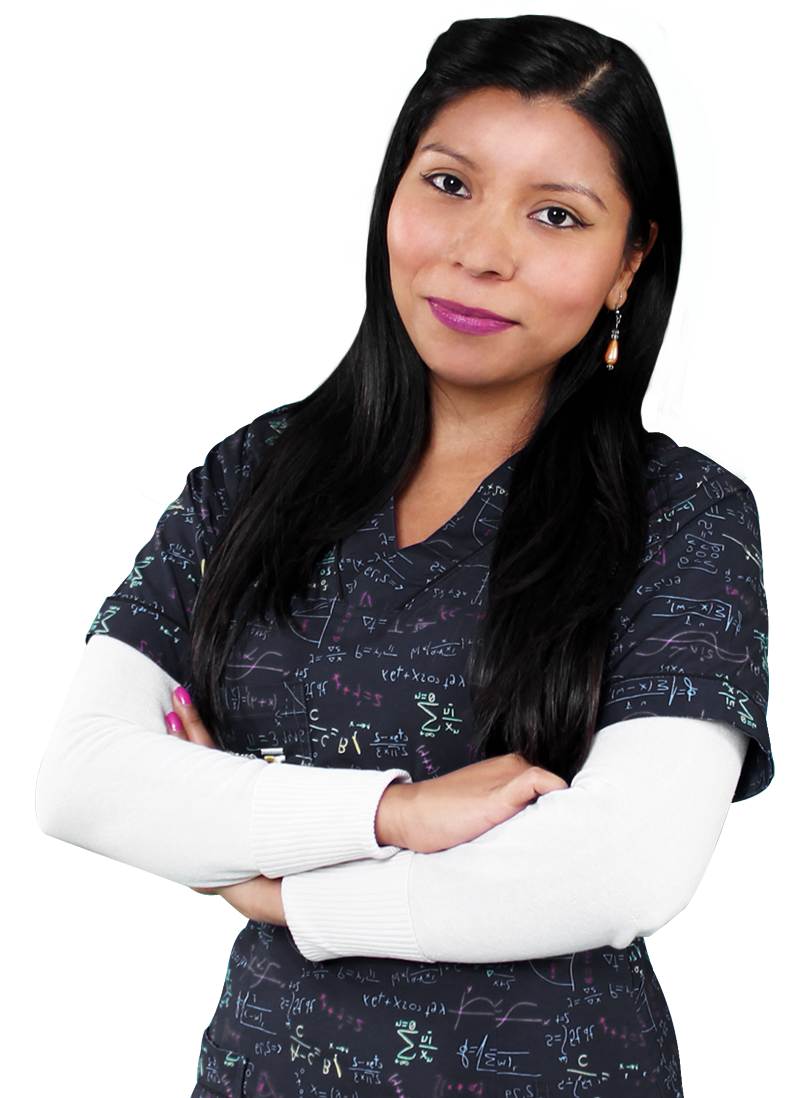 Profesora con libros